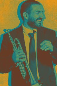 Ibrahim Maalouf jouant de la trompette, musicien franco-libanais